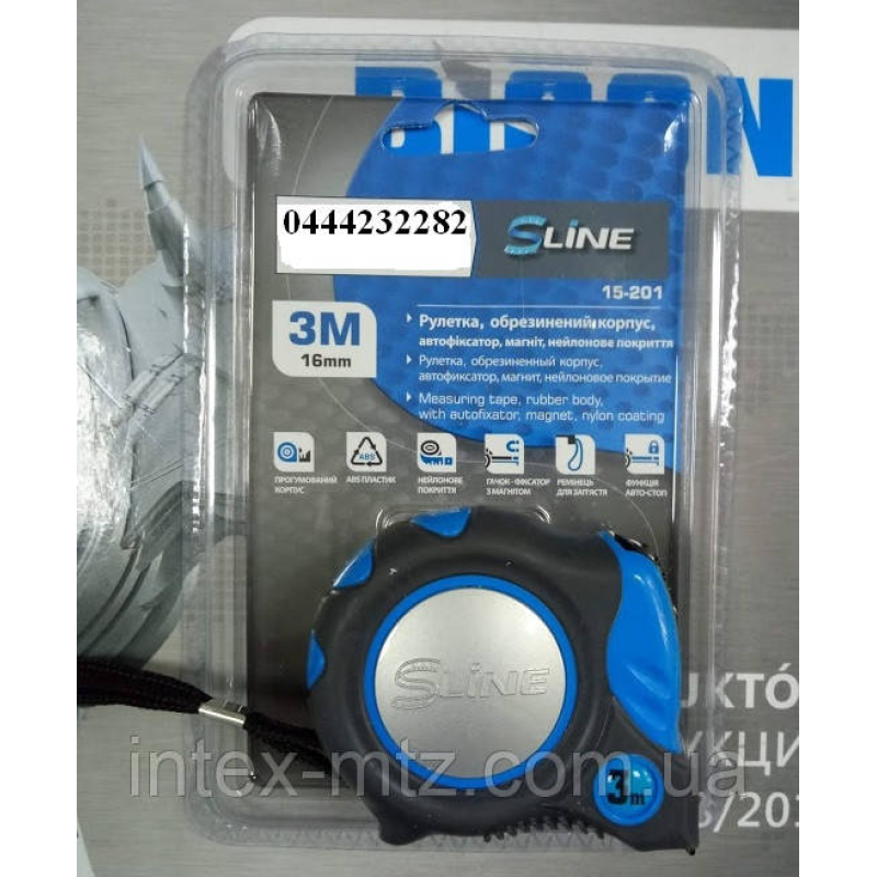 Рулетка 3м S-line (15-201)