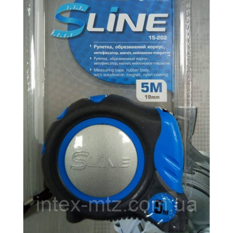 Рулетка 5м х19мм S-line (15-202)