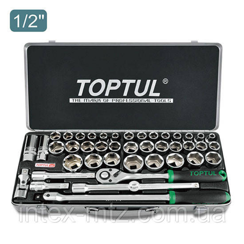 Набір інструменту 1/2“ (дюйм+метр.) 43ед. TOPTUL GCAD4303