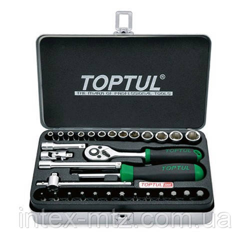 Набір інструменту 1/4“ 32ед. TOPTUL GCAD3204