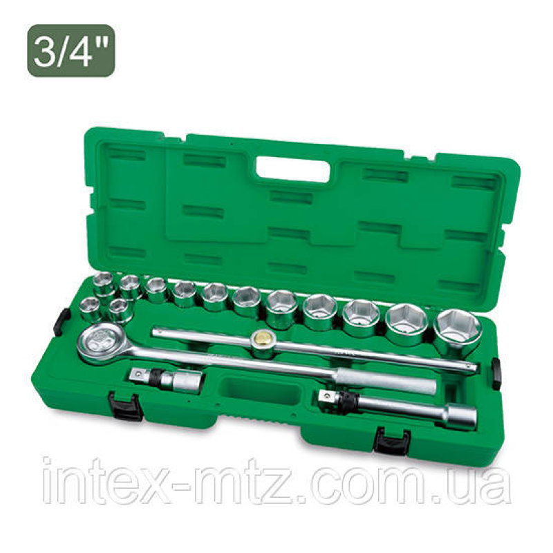 Набір інструменту 3/4“ 17ед.(6-гр.) TOPTUL GCAI1701