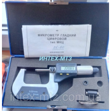 Мікрометр гладкий з цифровою індикацією IP54 ТИП МКЦ 25-50 0,001