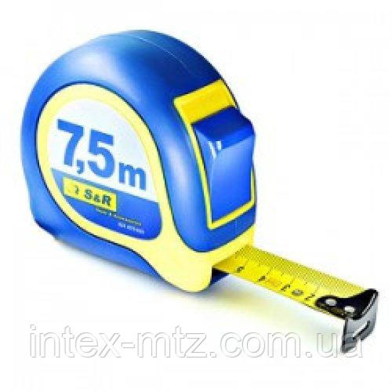 Рулетка S&R 7,5 м Mustang ABS корпус