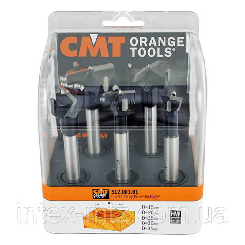 Набір скинув чашкових Форстнера CMT Orange Tools 512.001.01