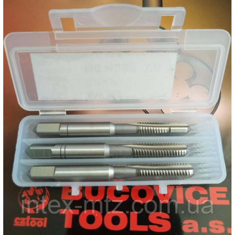 Мітчик ручний М4х0,7 6H HSSE INOX DIN 352 (комплект 3 шт) Bucovice tools XXX 040