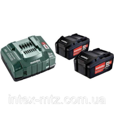 Комплект Metabo CAS 2 акумулятора Li-Power 18В 5,2 Ач + зарядний ASC 145 12-36В