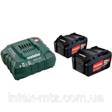 Комплект Metabo CAS 2 акумулятора Li-Power 18В 4,0 Ач + зарядний ASC 55 12-36В
