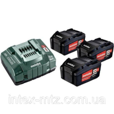 Комплект Metabo CAS 3 акумулятора Li-Power 18В 5,2 Ач + зарядний ASC 145 12-36В