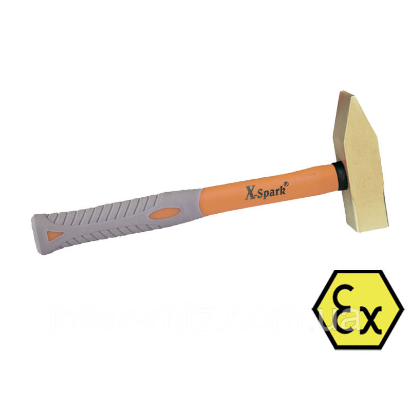 Молоток слюсарний іскробезпечний 1,0 кг. Al-Cu з ручкою X-Spark 186-1004