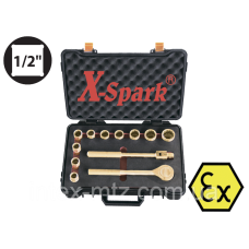 Набір головок іскробезпечних 1/2“ (8-27) Al-Cu X-Spark 101F