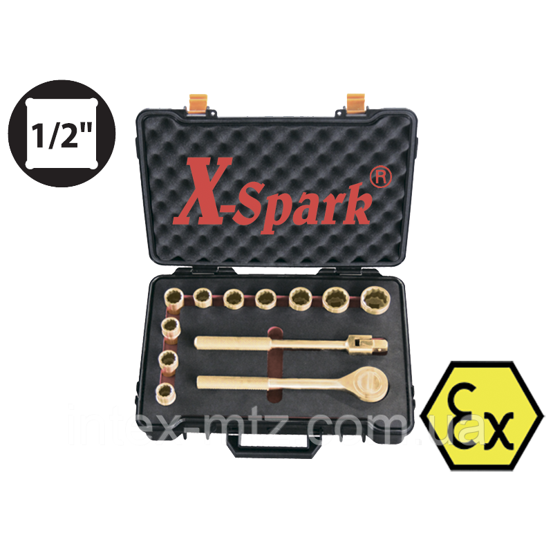 Набір головок іскробезпечних 1/2“ (8-27) Al-Cu X-Spark 101F
