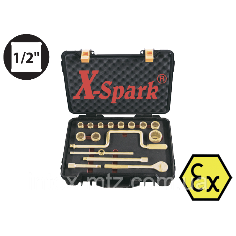 Набір головок іскробезпечних 1/2“ (10-32) Al-Cu X-Spark 101G