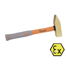 Молоток слюсарний іскробезпечний 1,5 кг. Al-Cu з ручкою X-Spark 186-1006