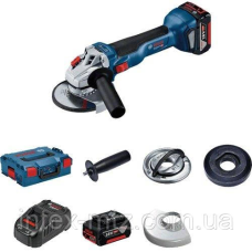Кутова шліфмашина акумуляторна Bosch GWS 18 V-10 (Li-ion 18 В) мала