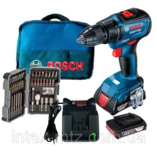 Шуруповерт акумуляторний Bosch GSR 18V-50 + набір приладдя Bosch