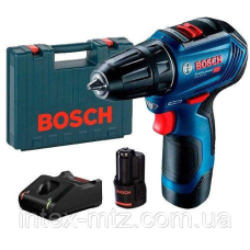Дриль-шуруповерт акумуляторний BOSCH GSR 12V-30 2х2А/год