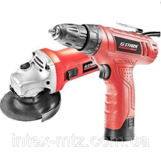 Набір болгарка STARK AG750 + шурупокрут STARK CD-10-2 Li Ion