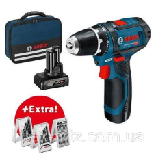 Шуруповерт акумуляторний Bosch GSR 12V-15 (з акційною комплектацією)