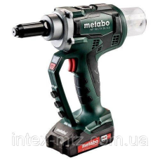 Пістолет заклепувальний акумуляторний Metabo NP 18 LTX BL 5.0