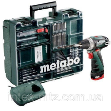 Дриль-шуруповерт акумуляторний Metabo PowerMaxx BS Set c комплектом приладдя