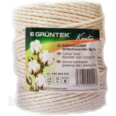 Шпагат бавовняний GRUNTEK 3 мм х 75 м