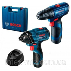 Набір дриль та гайковерт BOSCH GSR 120-LI+GDR 120-LI