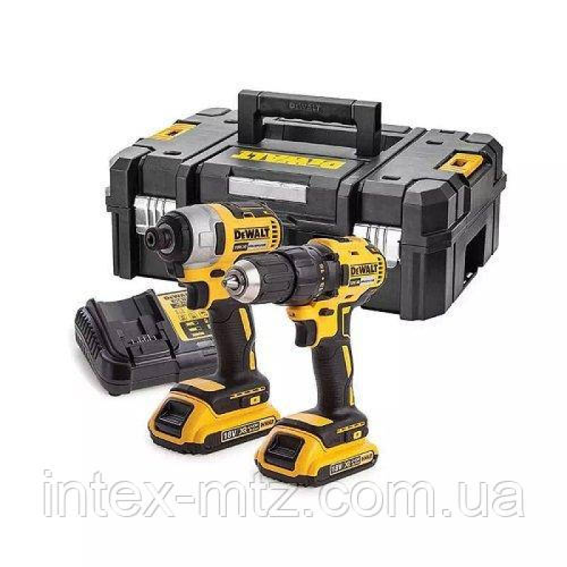 Набір з двох шуруповертів DeWALT DCK2059D2T безщіткові, акумуляторні 18 В