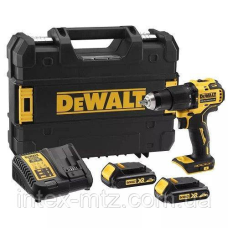 Акумуляторний дриль-шуруповерт ударний DeWALT DCD709S2T акумулятори + валіза