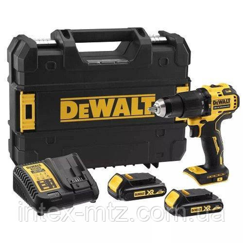 Акумуляторний дриль-шуруповерт ударний DeWALT DCD709S2T акумулятори + валіза