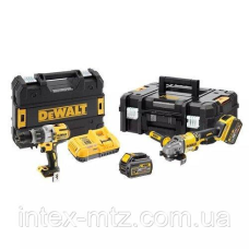 Набір з двох акумуляторних інструментів DeWALT DCK2055T2T (шуруповерт + УШМ)