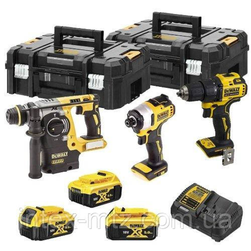 Набір акумуляторних інструментів DeWALT DCK377P3T 3 інструменти