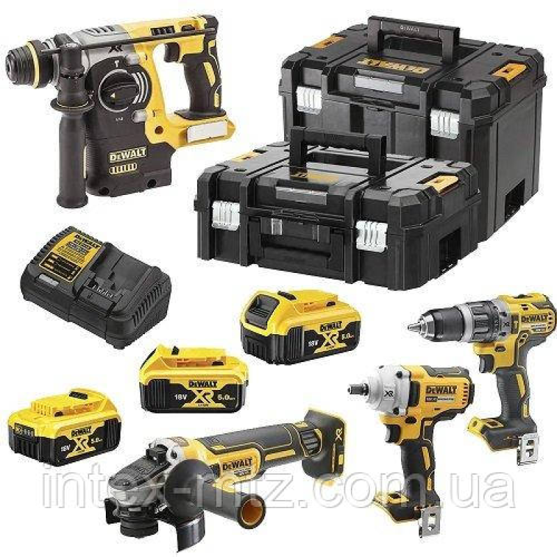 Набір акумуляторних інструментів DeWALT DCK428P3T 4 одиниці