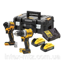 Набір із 2 акумуляторних інструментів DeWALT DCK2051H2T