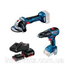 Комплект акумуляторного інструменту  BOSCH GWS180-LI+GSB18V-50